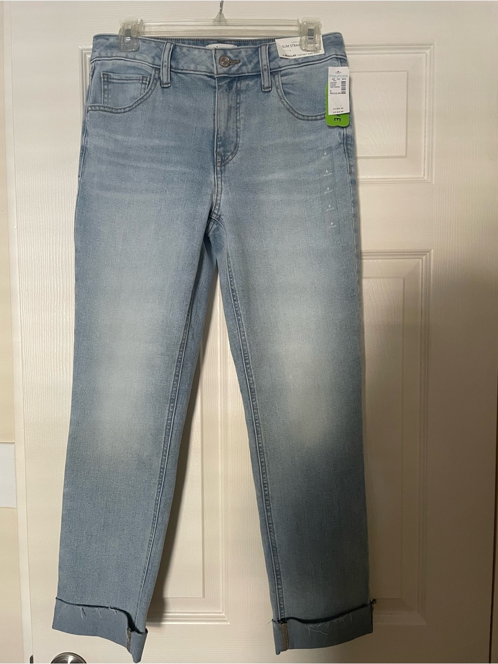 Maurices Light Blue Cropped Ankle Jeans